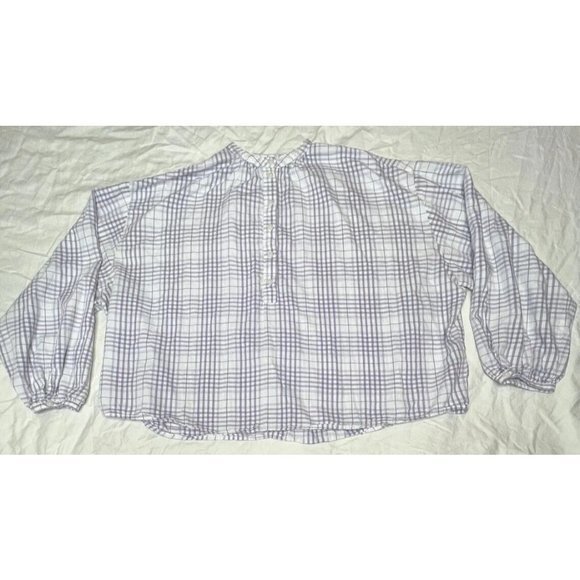 Universal Thread Small‎ Purple & White Striped Longsleeve Blouse - Picture 1 of 3